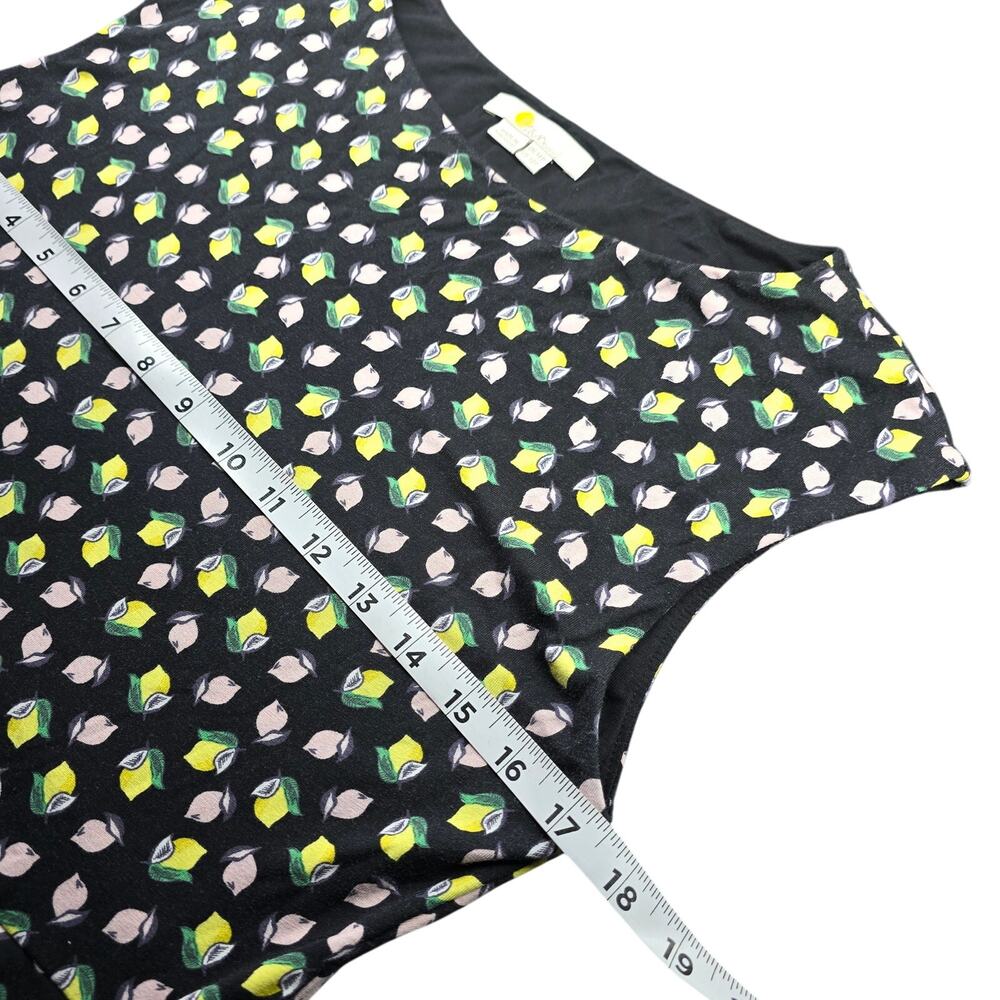Boden Eda Jersey Lemon Citrus Fruit Printed Dress Sz. 10P - Picture 7 of 9